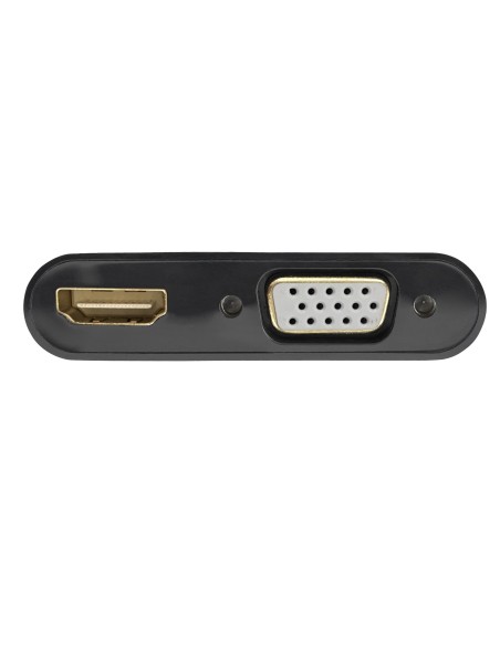 Ewent EC1457 adaptador de cable de vÍ­deo DisplayPort HDMI + VGA (D-Sub) Negro