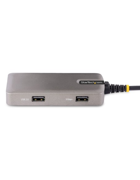 StarTech.com Adaptador Multipuertos USB-C - Docking Station USB Tipo C HDMI 4K60 - Hub Ladrón USB 3.0 de 3 Puertos - Entrega de 