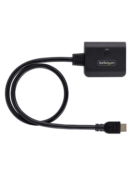 StarTech.com Divisor HDMI de 2 Puertos - Multiplicador HDMI 2.0 de 2 Puertos 4K60 - Splitter HDMI 2 Puertos de Entrada 1 de Sali