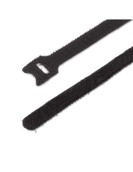 StarTech.com Bridas de 15cm de Gancho y Bucle - Paquete de 50 - Tiras Envolturas Reusables para Gestión de Cableado - Cintas Aut