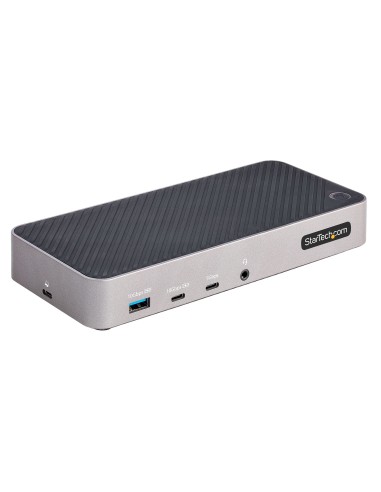 StarTech.com Docking Station USB-C para 3 Monitores - Dock USB C Triple HDMI DP de 4K - 5x Hub USB - GbE - PD 100W - Replicador 