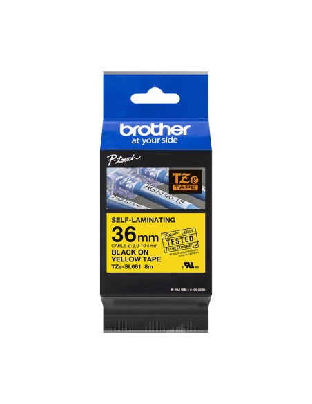 Brother TZe-SL661 cinta para impresora Negro