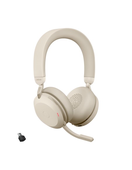 Jabra Evolve2 75 Auriculares Inalámbrico Diadema Oficina Centro de llamadas Bluetooth Beige