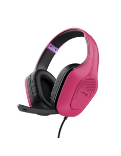 Trust GXT 415P Zirox Auriculares Alámbrico Diadema Juego Rosa