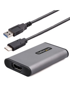 StarTech.com Tarjeta de Captura de VÍ­deo USB 3.0 HDMI Externa, Adaptador Capturadora de VÍ­deo HDMI 4K 30Hz, UVC, Transmisión e