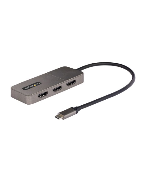 StarTech.com Adaptador USB-C de 3 Puertos Multimonitor - Hub MST USB Tipo C a 3 Puertos HDMI - Divisor Multiplicador DP Triple 4