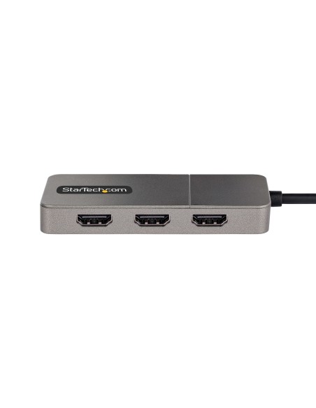 StarTech.com Adaptador USB-C de 3 Puertos Multimonitor - Hub MST USB Tipo C a 3 Puertos HDMI - Divisor Multiplicador DP Triple 4