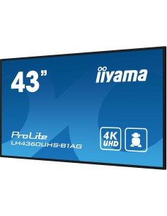 iiyama PROLITE Pizarra de caballete digital 108 cm (42.5") LED Wifi 500 cd   m² 4K Ultra HD Negro Procesador incorporado Android