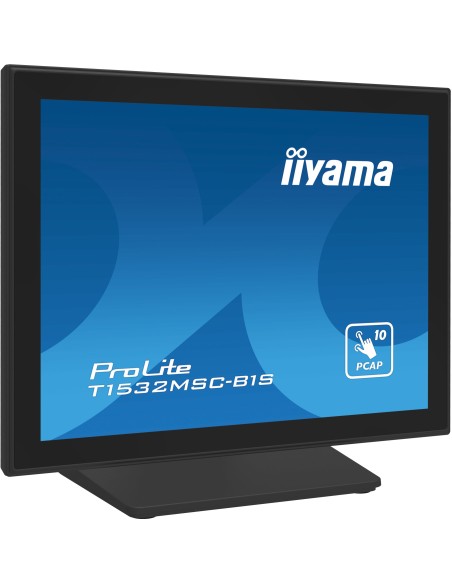 iiyama ProLite T1532MSC-B1S pantalla para PC 38,1 cm (15") 1024 x 768 Pixeles XGA LCD Pantalla táctil Negro