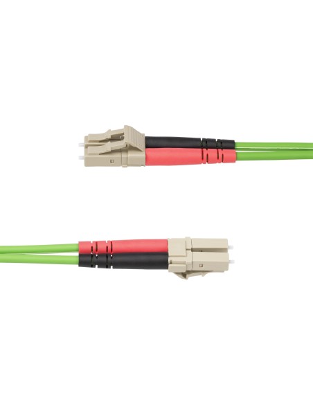 StarTech.com Cable de Fibra Í?ptica LC a LC (UPC) OM5 Multimodo 5m - Latiguillo de Fibra Dúplex 50 125Âµm LOMMF Tipo Cremallera 