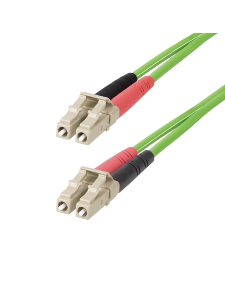 StarTech.com Cable de Fibra Í?ptica LC a LC (UPC) OM5 Multimodo 3m - Dúplex 50 125Âµm LOMMF Tipo Cremallera VCSEL 40G 100G - No 
