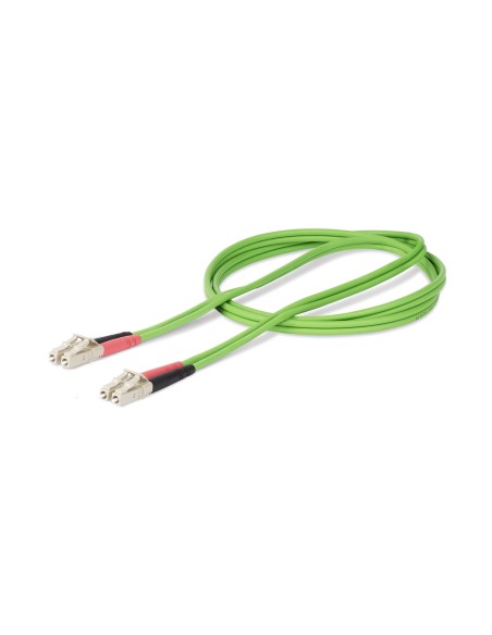 StarTech.com Cable de Fibra Í?ptica LC a LC (UPC) OM5 Multimodo 2m - Dúplex 50 125Âµm LOMMF Tipo Cremallera VCSEL 40G 100G - No 