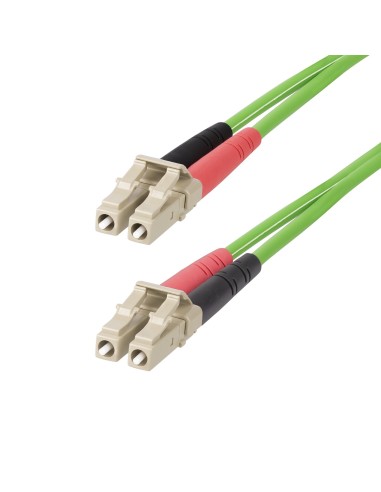 StarTech.com Cable de Fibra Í?ptica LC a LC (UPC) OM5 Multimodo 1m - Dúplex 50 125Âµm LOMMF Tipo Cremallera VCSEL 40G 100G - No 