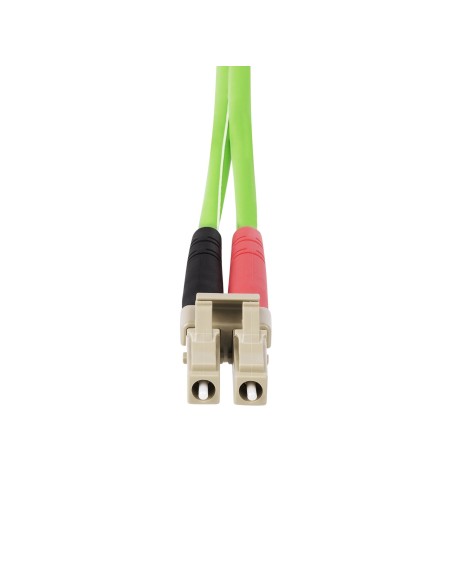 StarTech.com Cable de Fibra Í?ptica LC a LC (UPC) OM5 Multimodo 1m - Dúplex 50 125Âµm LOMMF Tipo Cremallera VCSEL 40G 100G - No 
