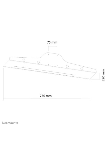 Neomounts Soporte para teclado y ratón