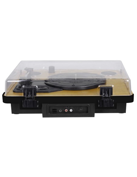 Trevi TT 1022 BT Tocadiscos de tracción directa Negro, Madera