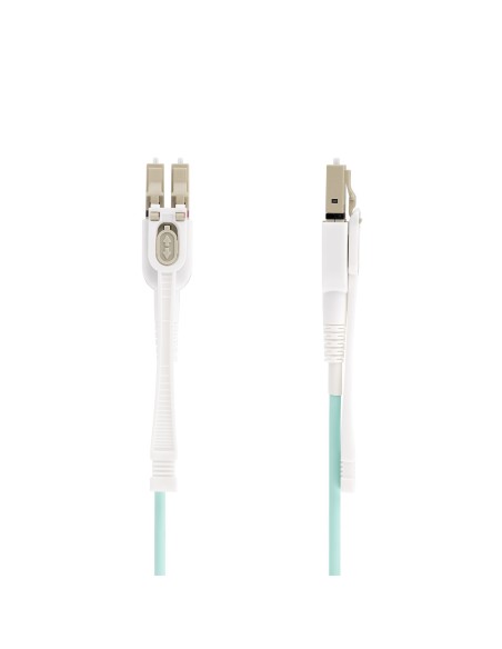 StarTech.com Cable de Fibra Í?ptica Multimodo LC a LC (UPC) OM4 de 10m - con Pestillos - 50 125Âµm - Redes de 100G - Resistente 