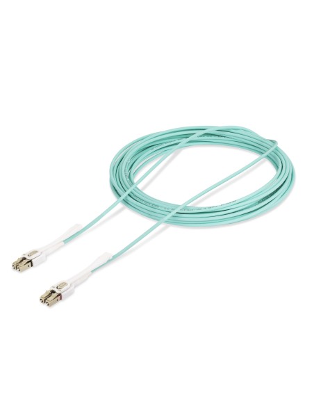 StarTech.com Cable de Fibra Í?ptica Multimodo LC a LC (UPC) OM4 de 10m - con Pestillos - 50 125Âµm - Redes de 100G - Resistente 