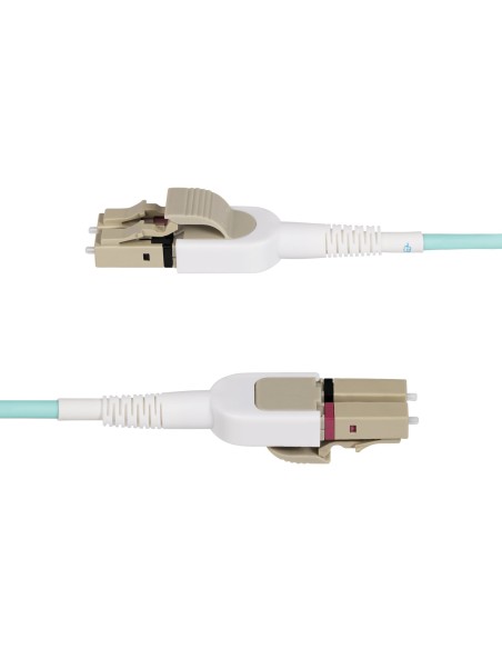 StarTech.com Cable de Fibra Í?ptica Multimodo Conmutable LC a LC (UPC) OM4 de 5m - 50 125Âµm - Redes de 100G - Low Insertion Los