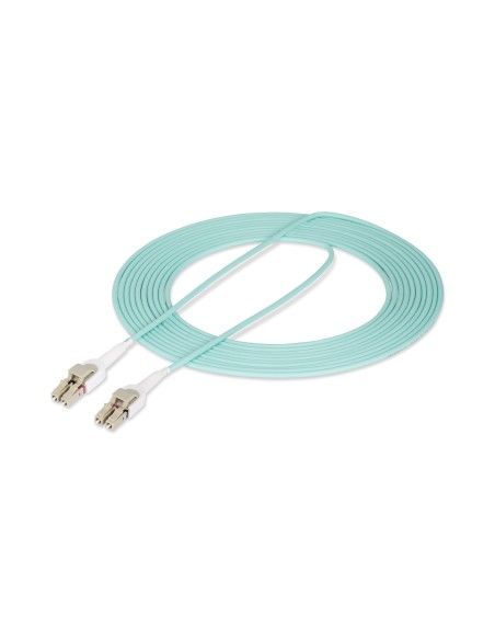StarTech.com Cable de Fibra Í?ptica Multimodo Conmutable LC a LC (UPC) OM4 de 5m - 50 125Âµm - Redes de 100G - Low Insertion Los