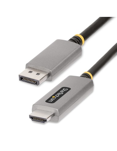 StarTech.com Cable Adaptador de 2m DisplayPort a HDMI - 8K 60Hz - 4K 144Hz - HDR10 - Conversor de VÍ­deo Activo DP 1.4 a HDMI 2.
