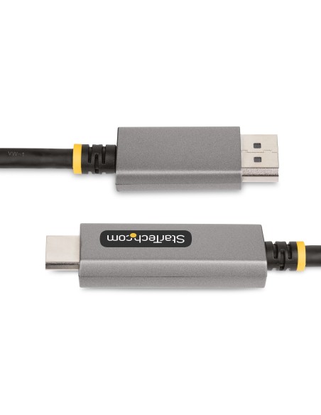 StarTech.com Cable Adaptador de 2m DisplayPort a HDMI - 8K 60Hz - 4K 144Hz - HDR10 - Conversor de VÍ­deo Activo DP 1.4 a HDMI 2.