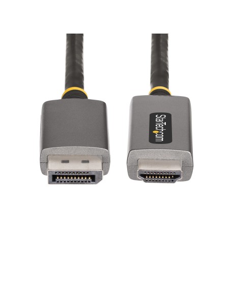 StarTech.com Cable Adaptador de 2m DisplayPort a HDMI - 8K 60Hz - 4K 144Hz - HDR10 - Conversor de VÍ­deo Activo DP 1.4 a HDMI 2.