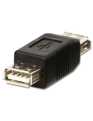 Lindy 71230 cambiador de género para cable USB A Negro