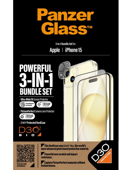 PanzerGlass B1172+2809 protector de pantalla o trasero para teléfono móvil Apple 1 pieza(s)