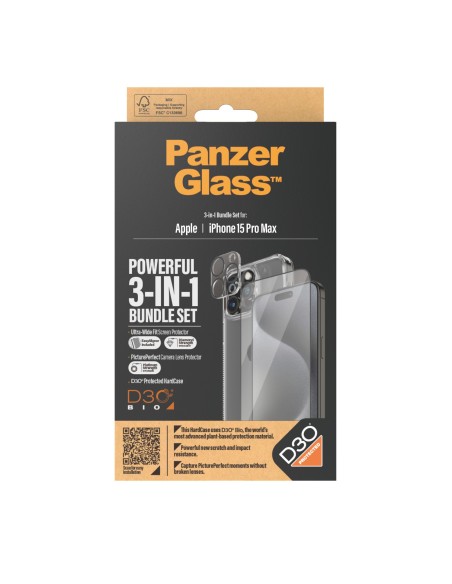 PanzerGlass B1175+2812 protector de pantalla o trasero para teléfono móvil Apple 1 pieza(s)