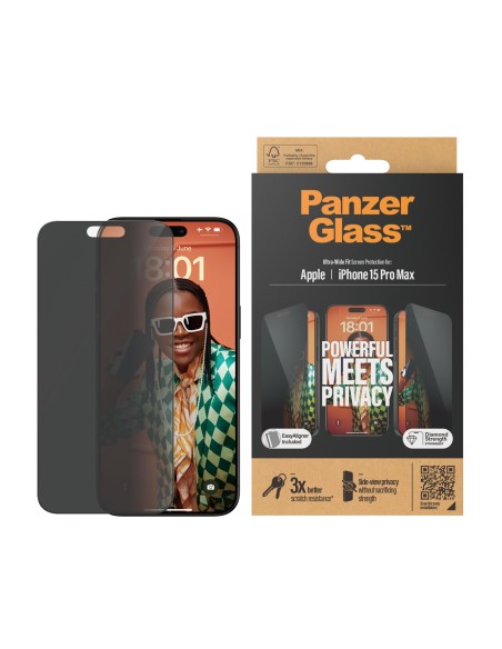 PanzerGlass Ultra Wide Fit Privacy Protector de pantalla Apple 1 pieza(s)