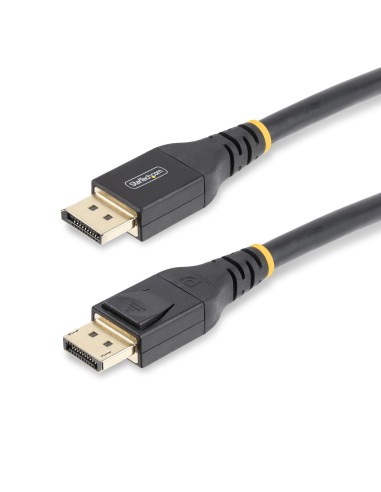 StarTech.com Cable de 15m DisplayPort 1.4 Certificado por VESA - Cable DisplayPort DP8K con HBR3 - HDR10 - MST - DSC 1.2 - HDCP 