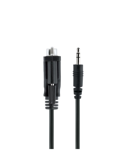 StarTech.com Cable de 1m Serie DB9 a 3,5mm para la Configuración de Dispositivos Serie - Cable RS232 DB9 macho a 3,5 mm para Cal