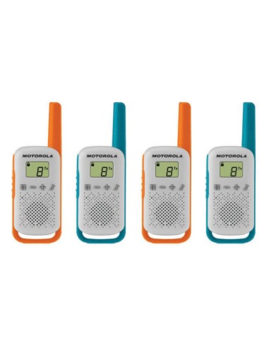 Motorola TALKABOUT T42 two-way radios 16 canales Azul, Verde, Naranja, Blanco