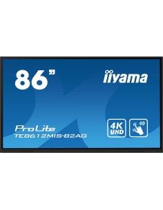 iiyama PROLITE Pizarra de caballete digital 2,18 m (86") LED Wifi 400 cd   m² 4K Ultra HD Negro Pantalla táctil Procesador incor