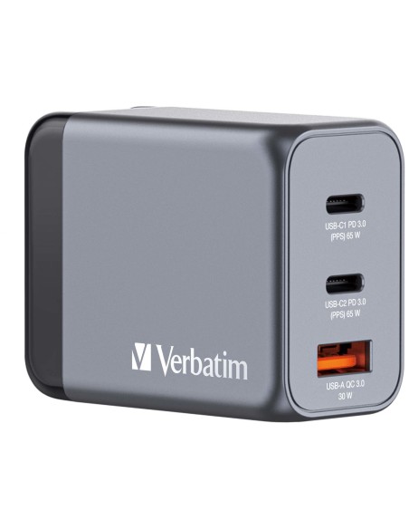 Verbatim GNC-65 Universal Negro, Gris Corriente alterna Carga rápida Interior