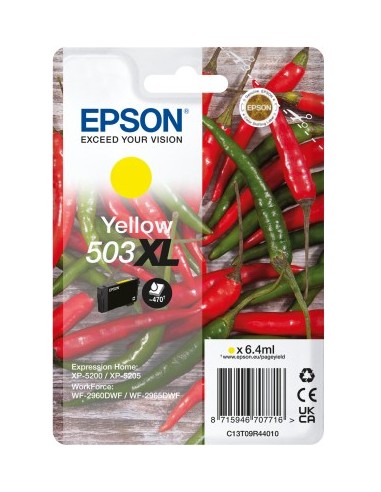 Epson 503XL cartucho de tinta 1 pieza(s) Original Alto rendimiento (XL) Amarillo