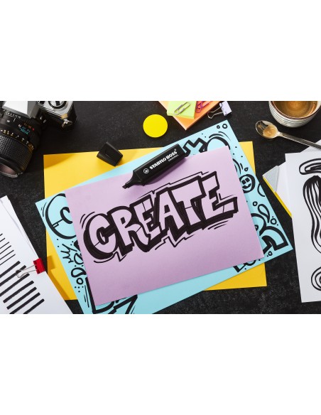 STABILO BOSS ORIGINAL marcador 1 pieza(s) Punta de cincel Negro