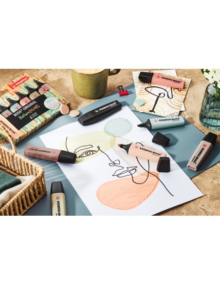 STABILO BOSS ORIGINAL NatureColors marcador 1 pieza(s) Punta de cincel Verde