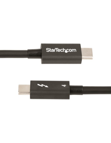 StarTech.com Cable de 0,5m Thunderbolt 4 - 40Gbps - PD 100W - VÍ­deo 4K 8K - Cable Thunderbolt 4 con Certificación Intel - Compa