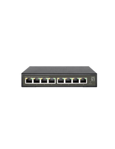 LevelOne GES-2108P switch Gestionado L2 Gigabit Ethernet (10 100 1000) EnergÍ­a sobre Ethernet (PoE) Negro