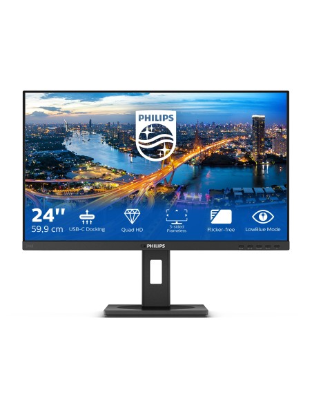 Philips B Line 246B1 00 LED display 60,5 cm (23.8") 2560 x 1440 Pixeles Quad HD Negro