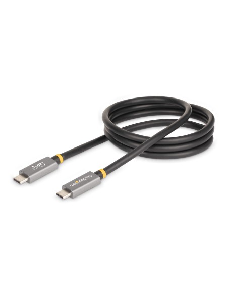 StarTech.com Cable de 1m USB4 - Cable USB-C Certificado por USB-IF - Cable USB Tipo C - 40Gbps - Power Delivery PD de 100W - 8K 