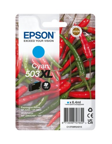 Epson 503XL cartucho de tinta 1 pieza(s) Original Alto rendimiento (XL) Cian
