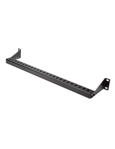 StarTech.com Barra 1U de Amarre Horizontal para Gestión de Cables en Rack - para Racks de 19" - Profundidad Ajustable - GuÍ­a Ho