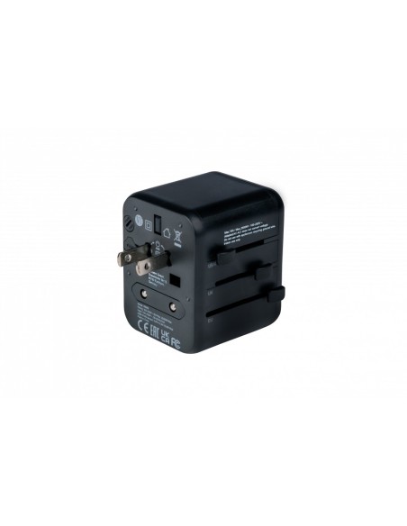 Verbatim 49543 adaptador de enchufe eléctrico Universal Negro