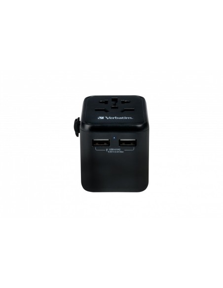 Verbatim 49543 adaptador de enchufe eléctrico Universal Negro