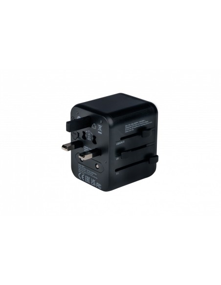 Verbatim 49543 adaptador de enchufe eléctrico Universal Negro
