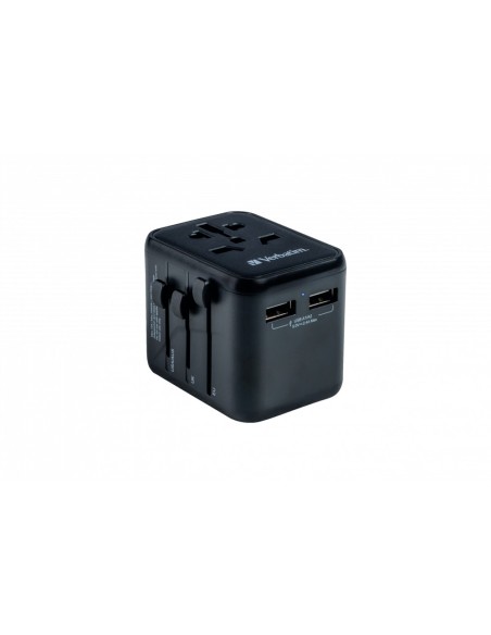 Verbatim 49543 adaptador de enchufe eléctrico Universal Negro
