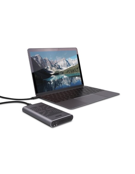 Lindy 43382 caja para disco duro externo Caja externa para unidad de estado sólido (SSD) Plata M.2